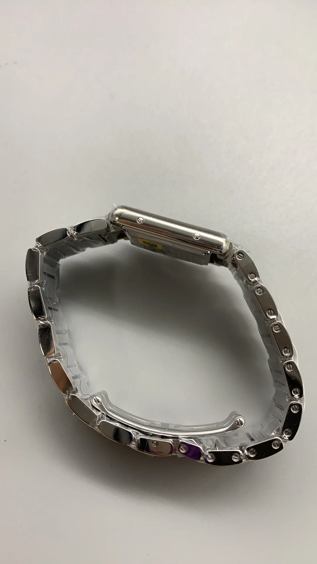 Cartier Steel 29 × 22mm — photographed off the sweep