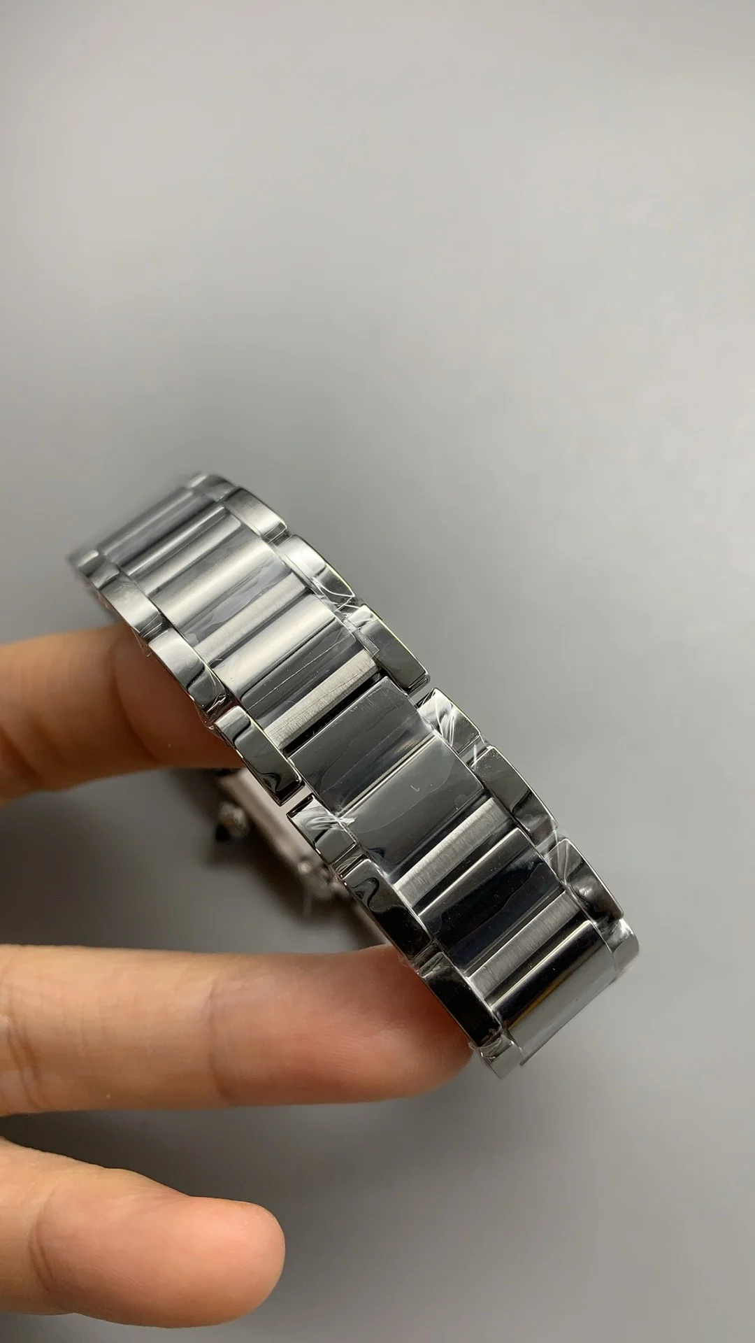 Cartier Steel 29 × 22mm — photographed off the sweep