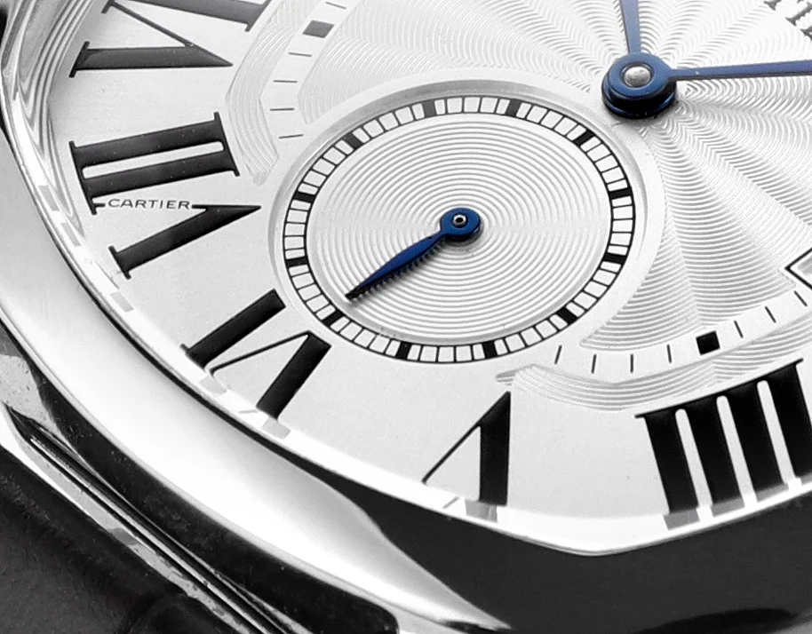 Cartier Steel 40mm — photographed off the sweep