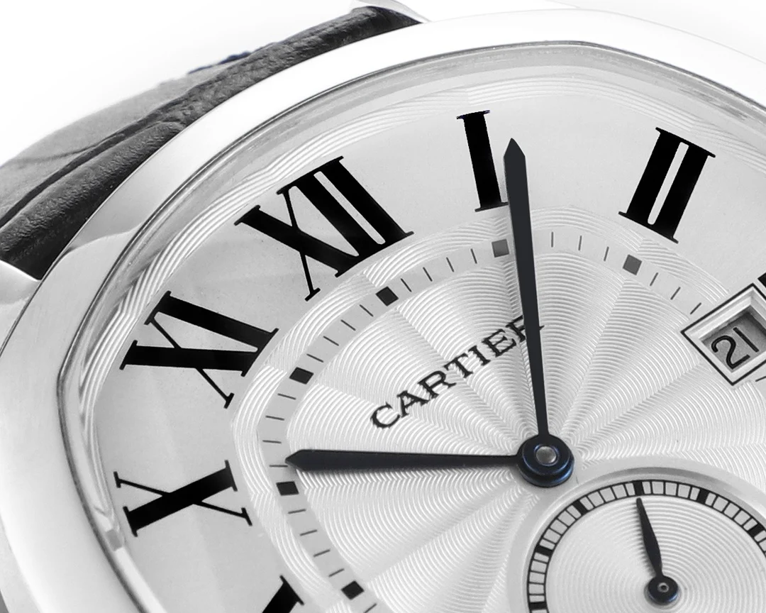Cartier Steel 40mm — photographed off the sweep