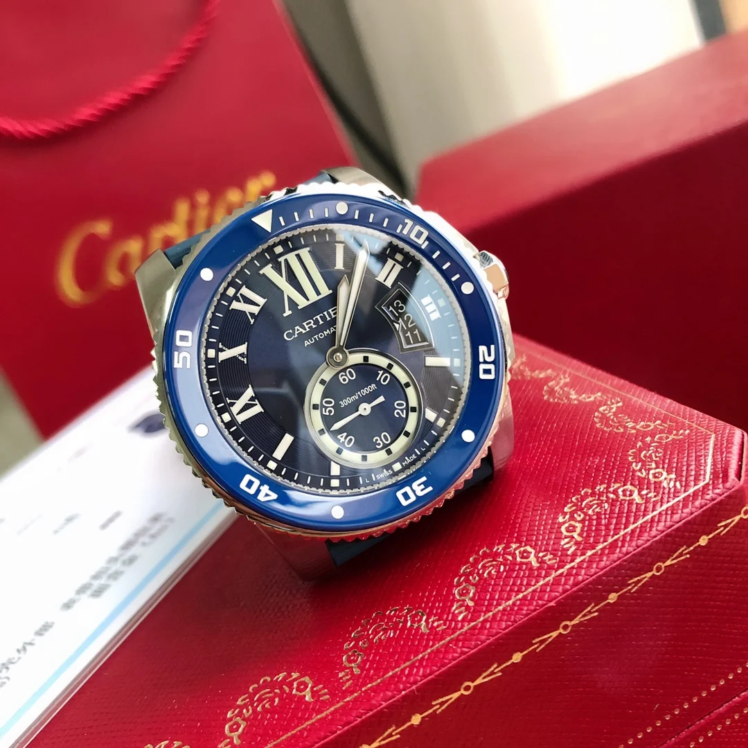 Cartier Steel 42mm — photographed off the sweep
