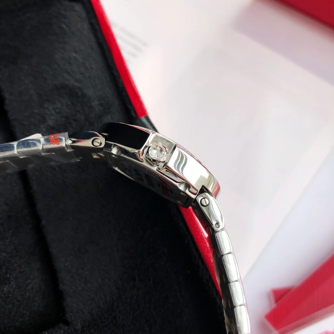 Cartier Steel Diamond-Set — photographed off the sweep