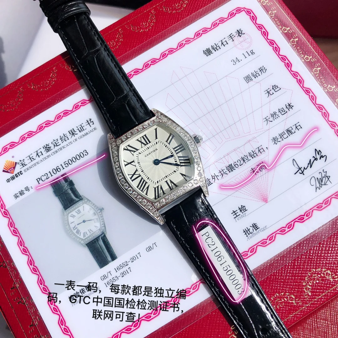 Cartier Steel Silver Dial — photographed off the sweep