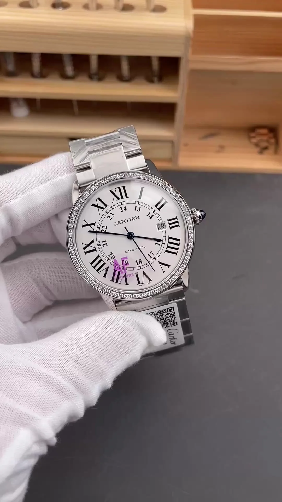 Cartier Steel White Dial
