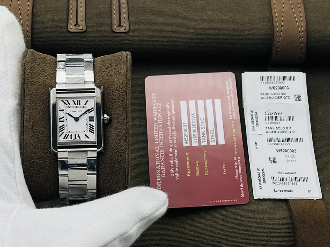 Cartier Tank 24mm — photographed off the sweep