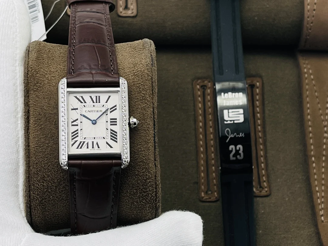 Cartier Tank 33.7mm — photographed off the sweep