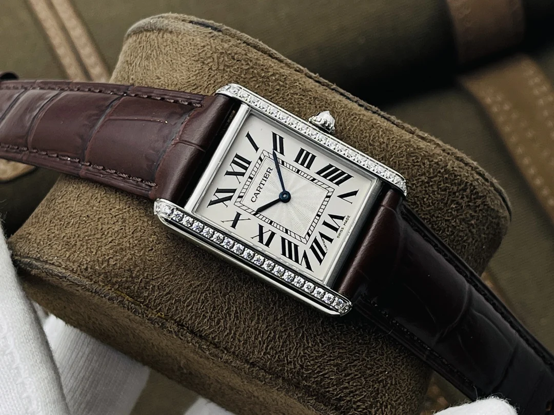 Cartier Tank 33.7mm — photographed off the sweep