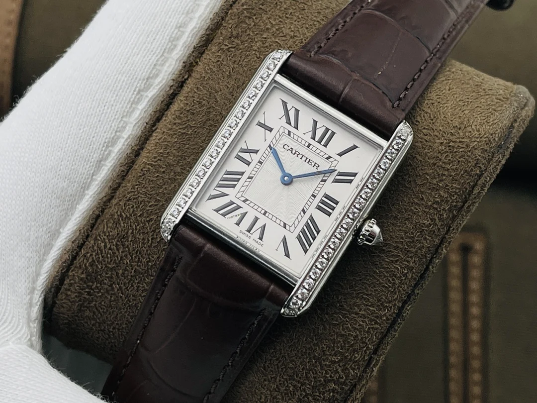 Cartier Tank 33.7mm — photographed off the sweep