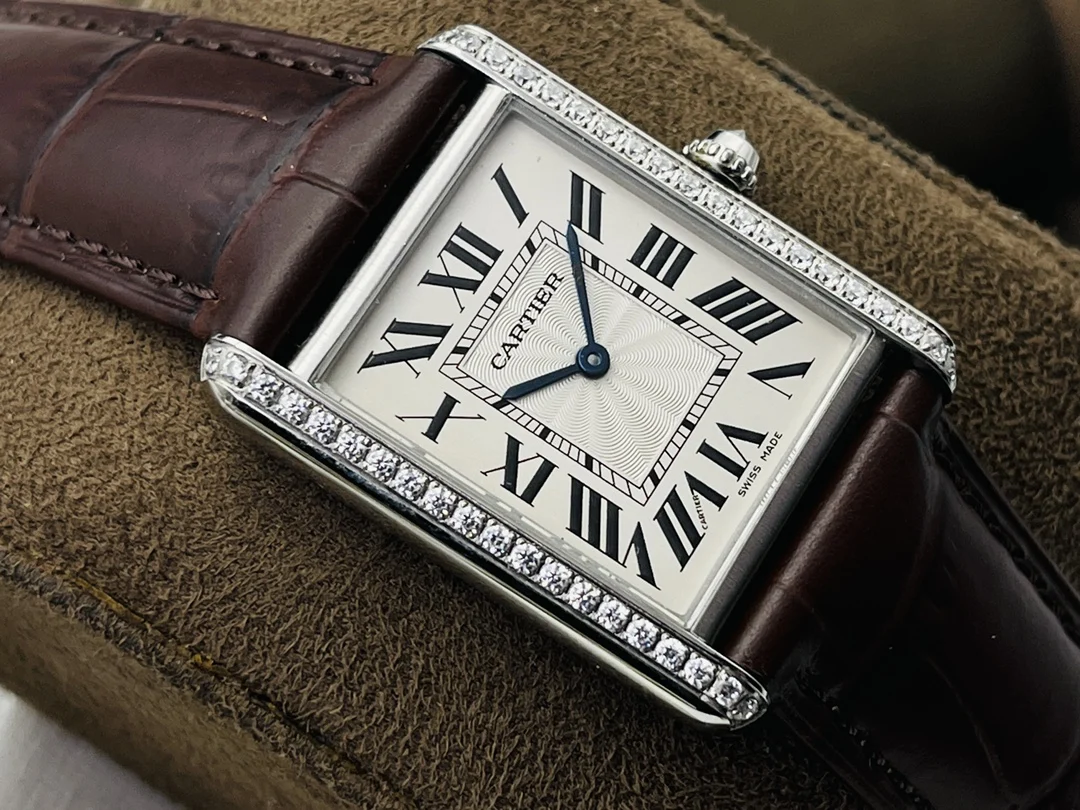 Cartier Tank 33.7mm — photographed off the sweep