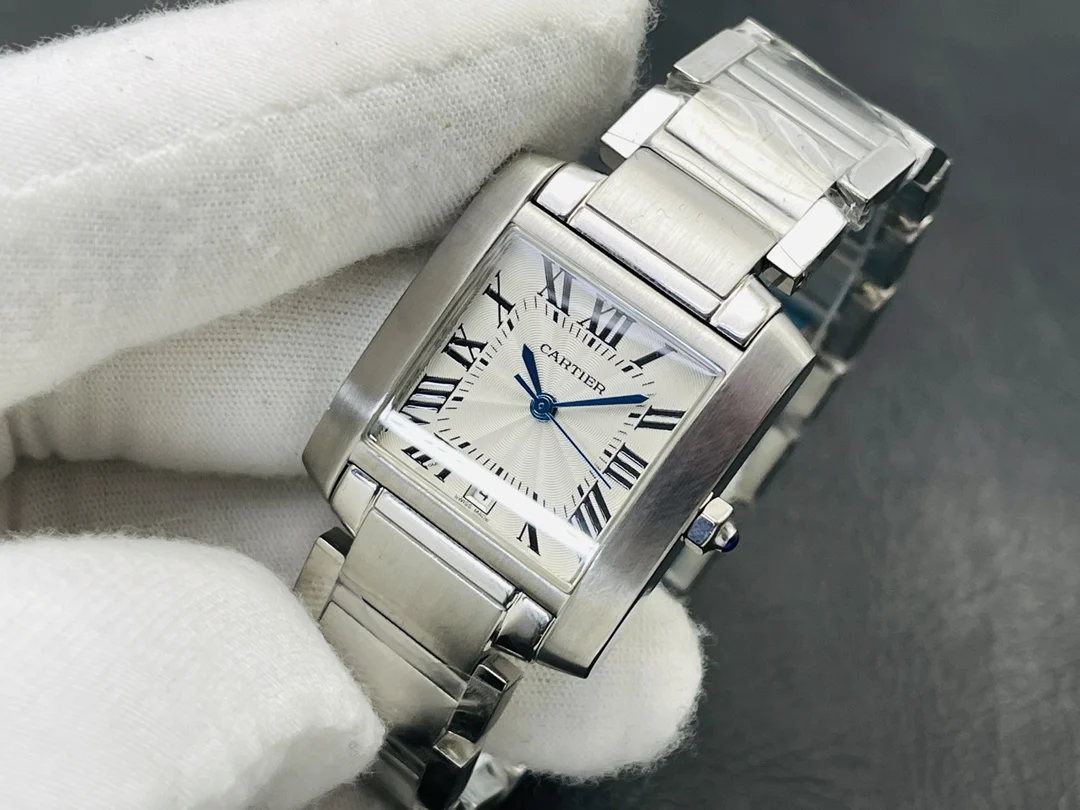 Cartier Tank 34mm — photographed off the sweep