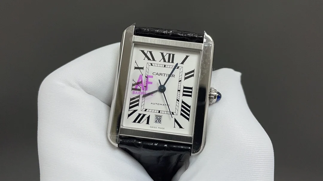 Cartier Tank — photographed off the sweep