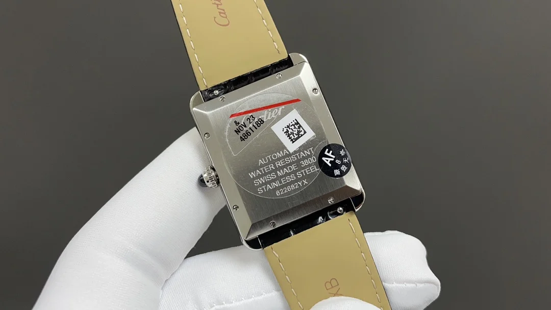 Cartier Tank — photographed off the sweep