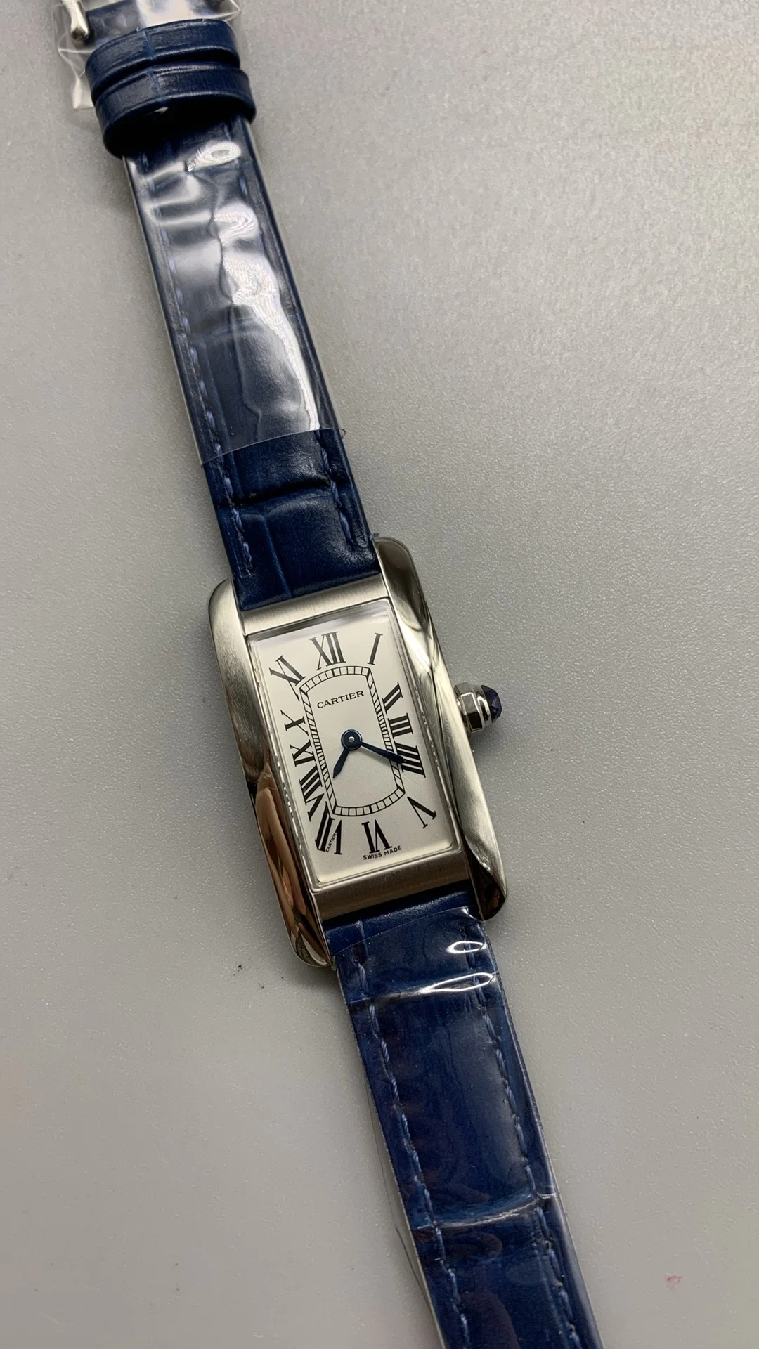 Cartier Tank Américaine — photographed off the sweep