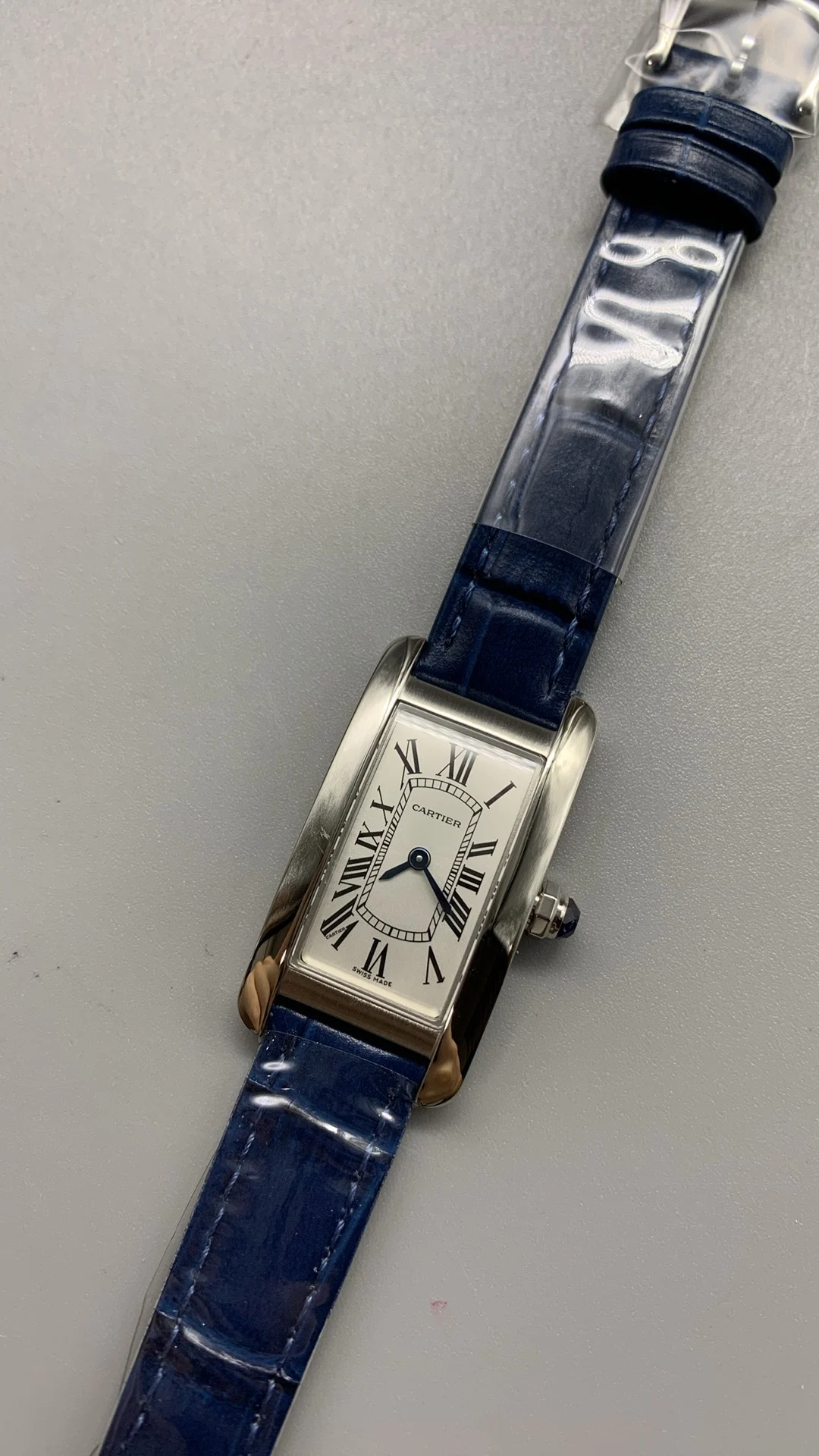 Cartier Tank Américaine — photographed off the sweep