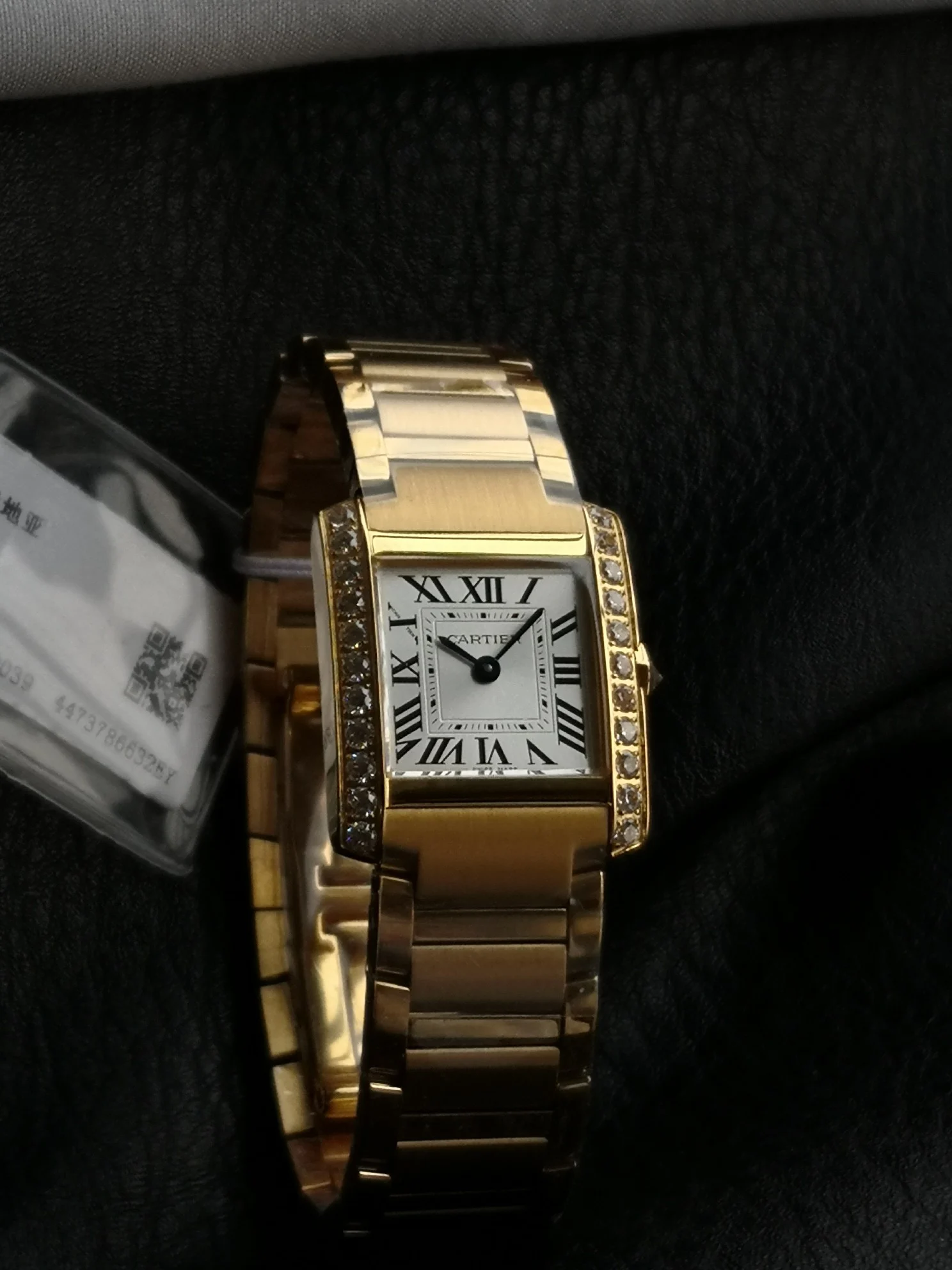 Cartier Tank Française Champagne Platinum