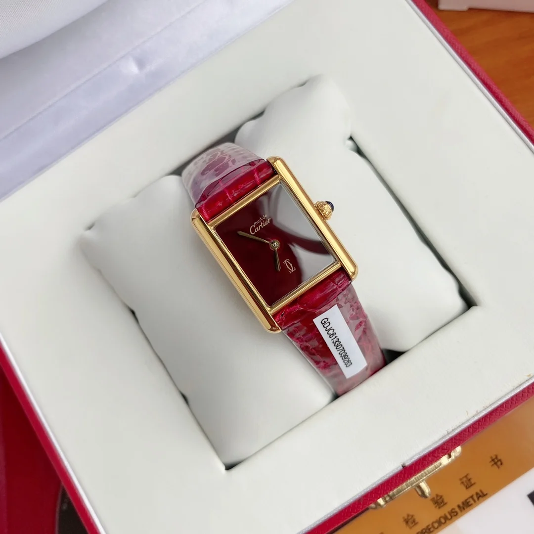 Cartier Tank Must 23mm — photographed off the sweep