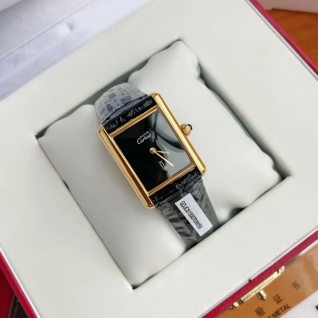 Cartier Tank Must 23mm — photographed off the sweep
