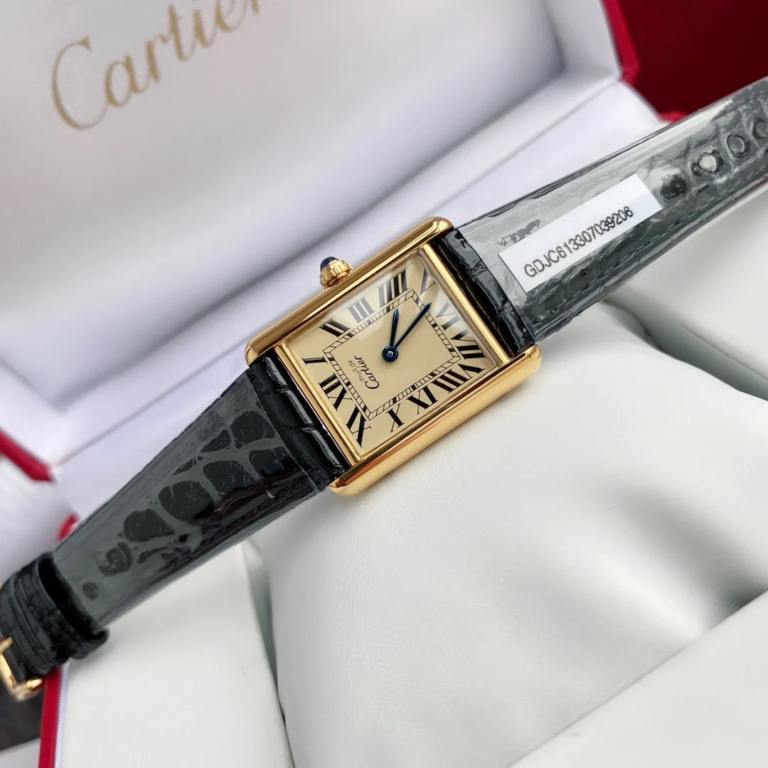 Cartier Tank Must 23mm — photographed off the sweep