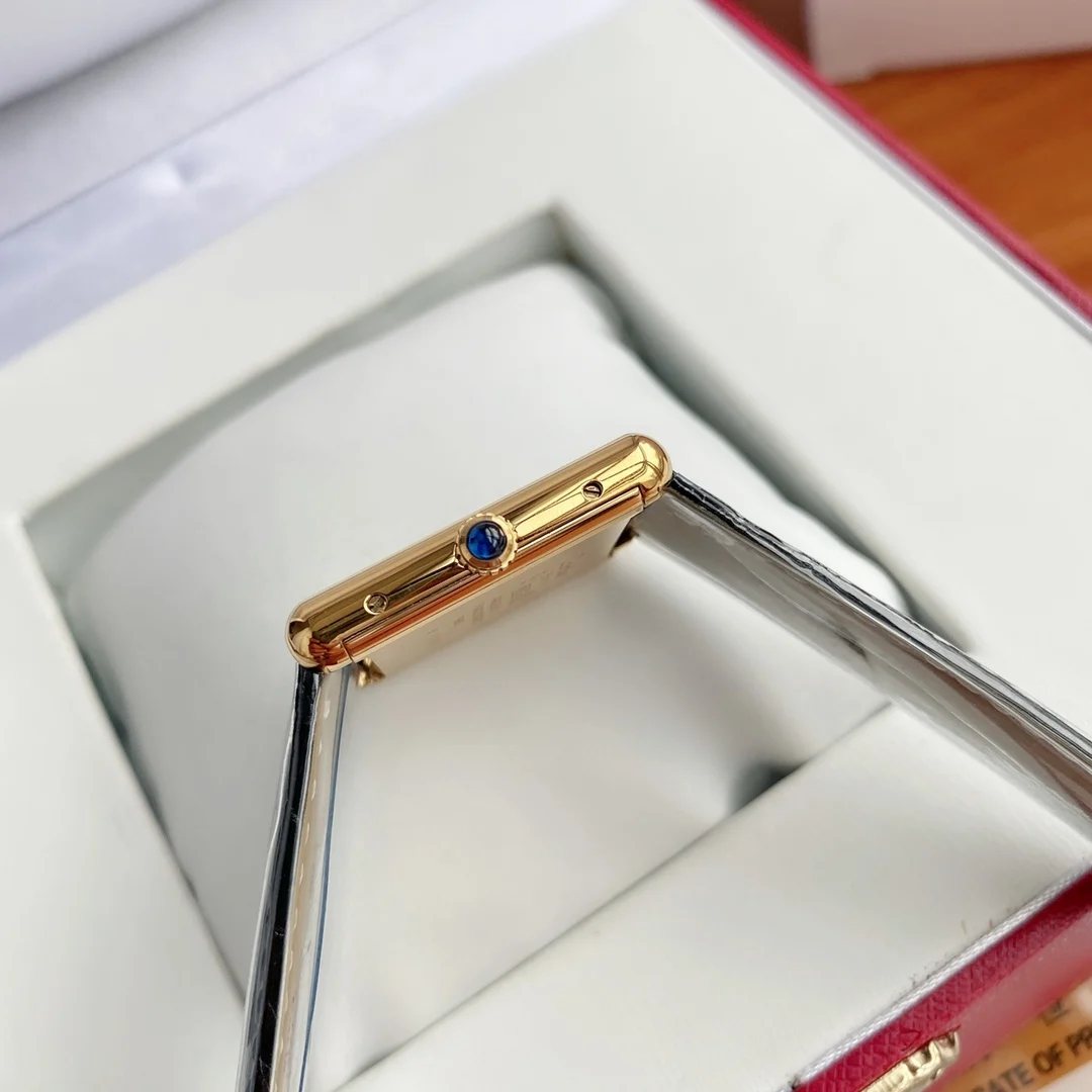 Cartier Tank Must 23mm — photographed off the sweep