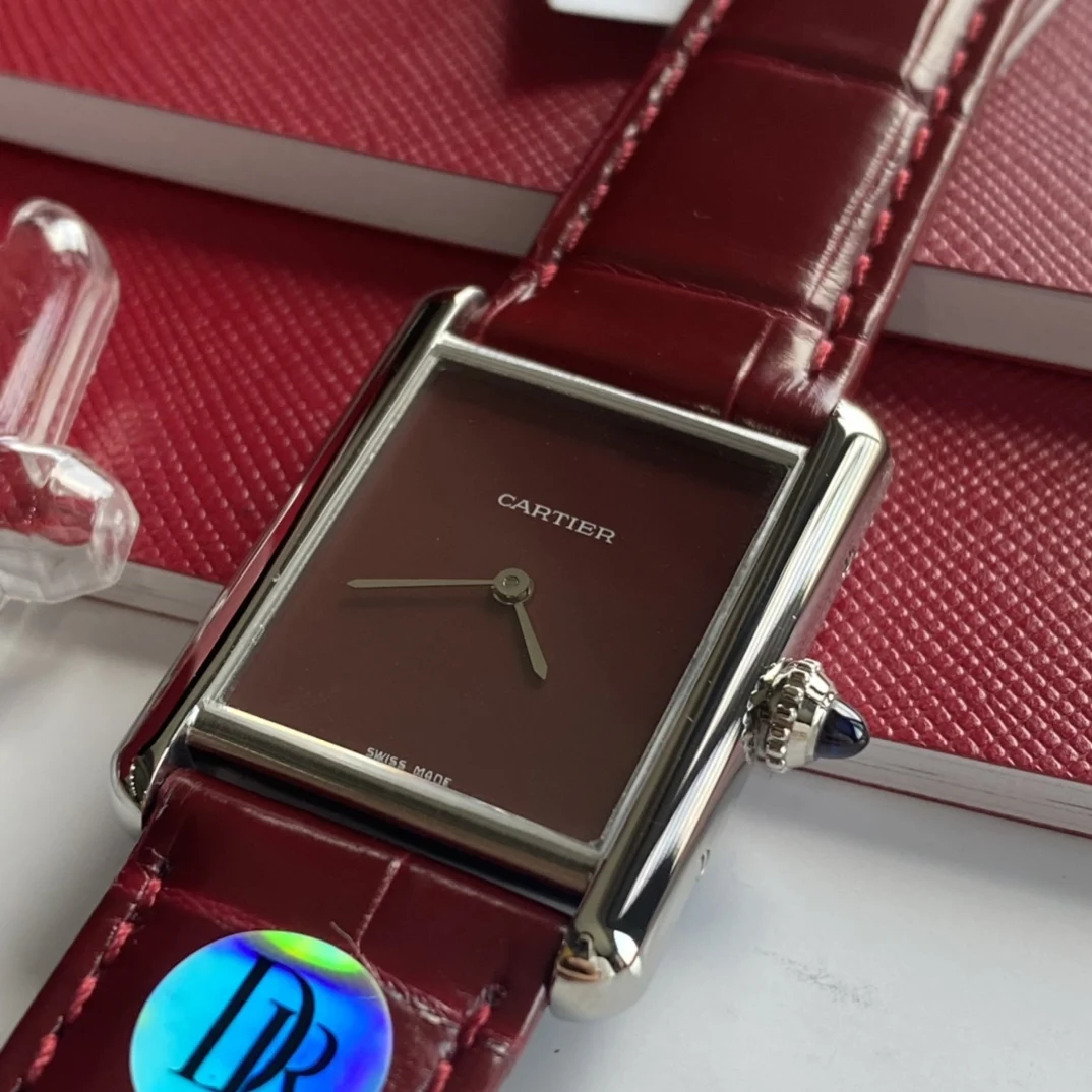 Cartier Tank Must 33.7mm — photographed off the sweep
