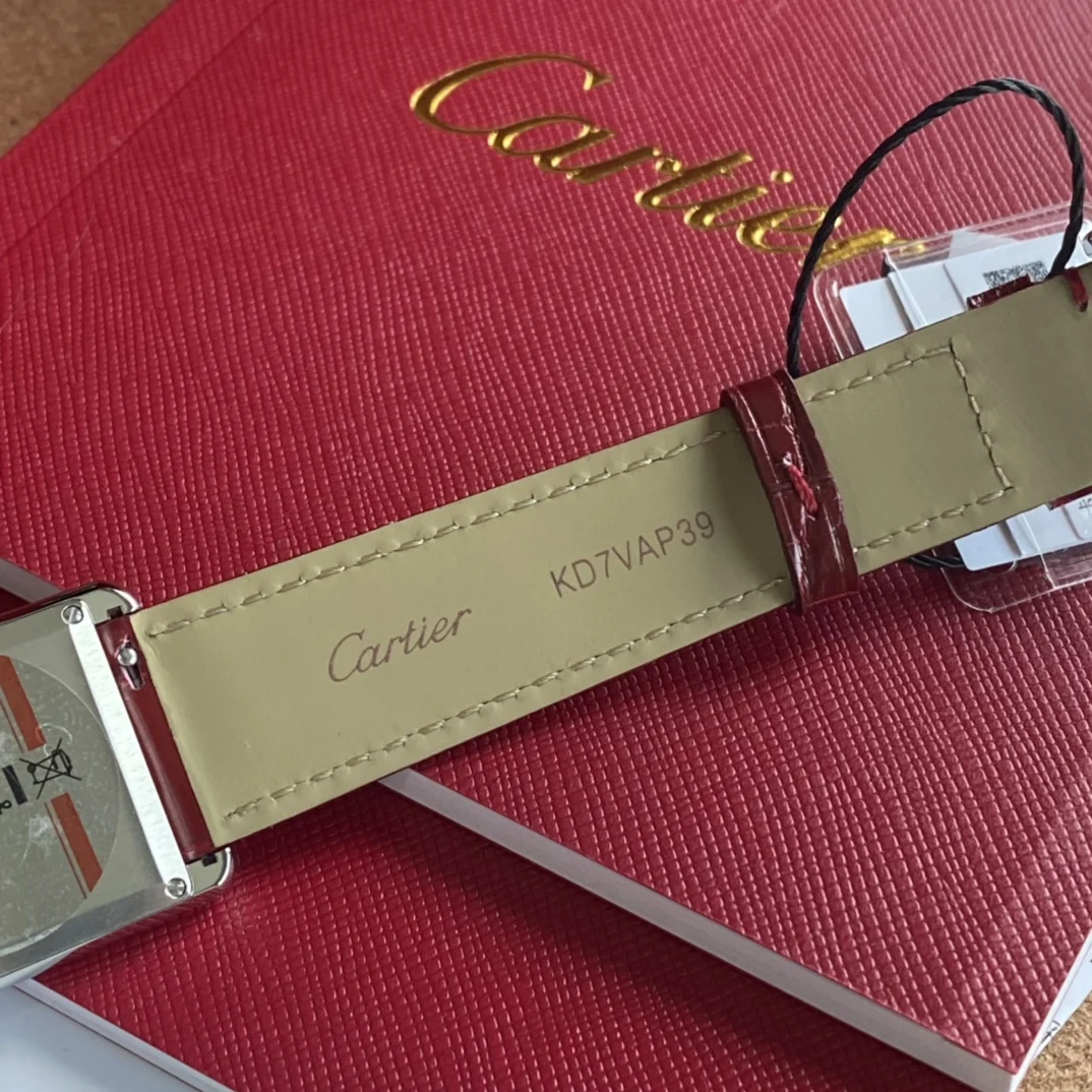 Cartier Tank Must 33.7mm — photographed off the sweep