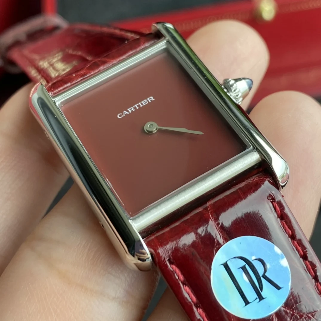 Cartier Tank Must 33mm — photographed off the sweep