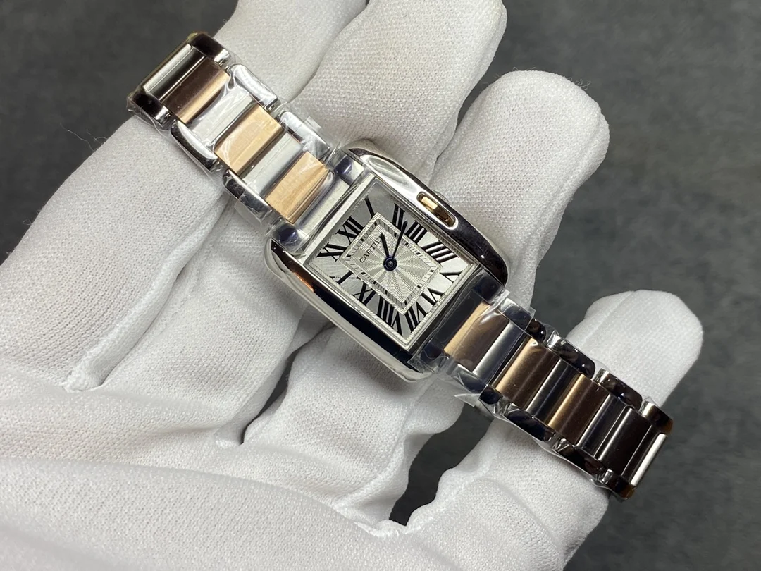 Cartier Tank Platinum — photographed off the sweep