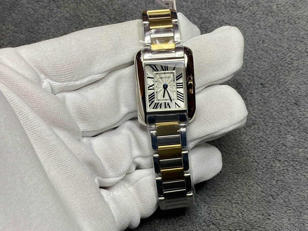 Cartier Tank Platinum — photographed off the sweep