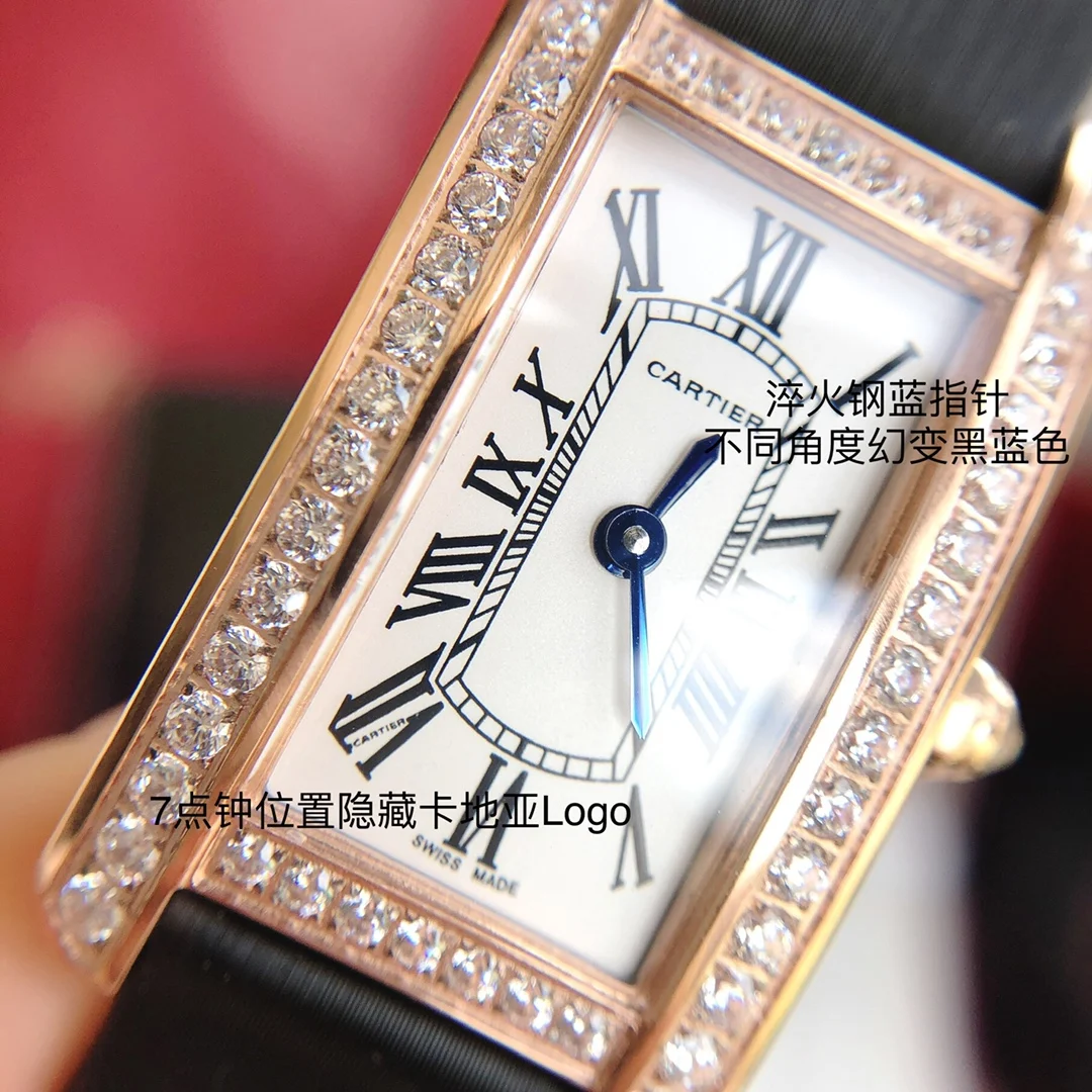 Cartier Tank Steel 20mm — photographed off the sweep