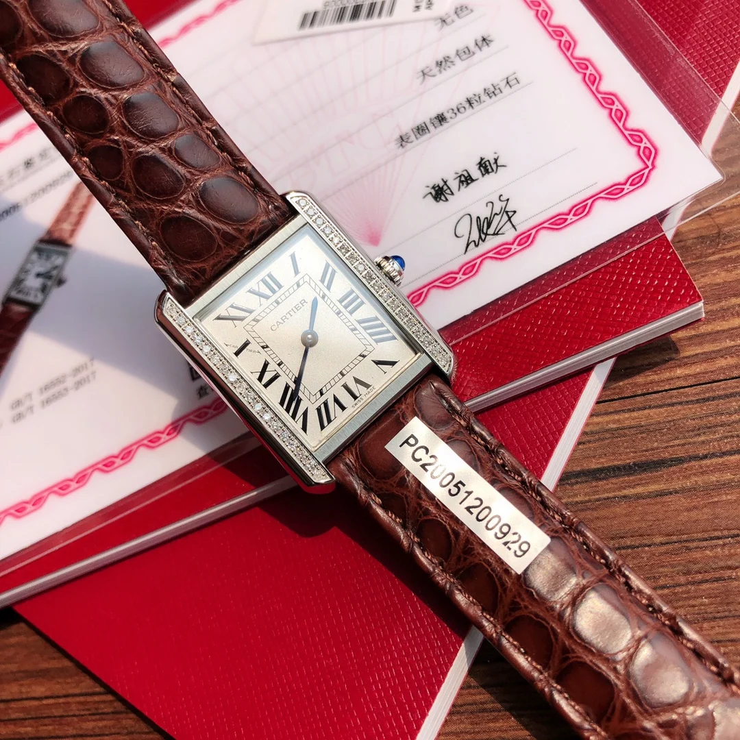 Cartier Tank Steel 31mm — photographed off the sweep