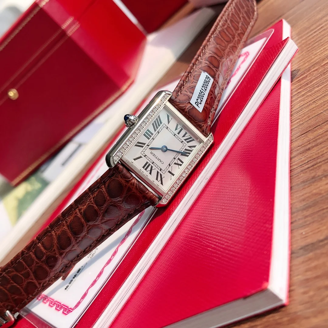 Cartier Tank Steel 31mm — photographed off the sweep