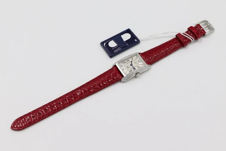 Cartier Tank Steel Blue Dial 20.8 × 32mm