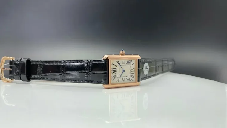 Cartier Tank Steel Blue Dial 24mm
