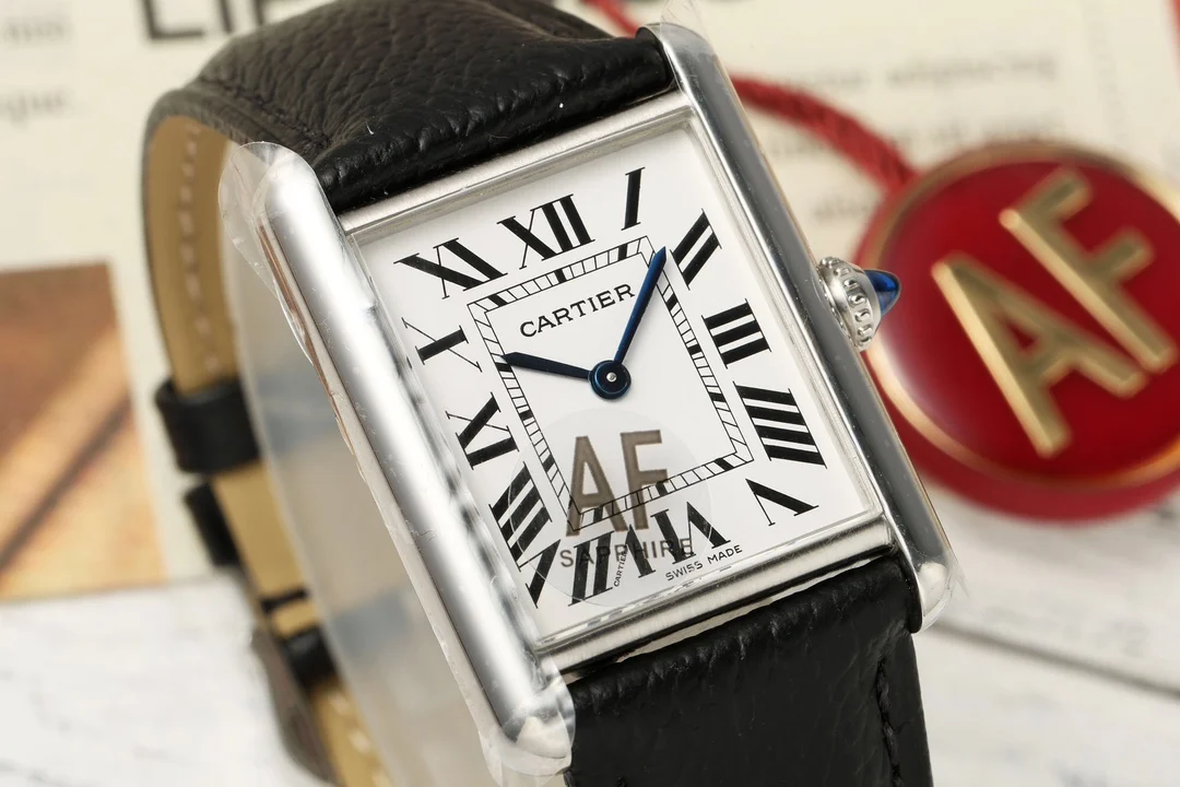 Cartier Tank Steel Blue Dial 29.5mm