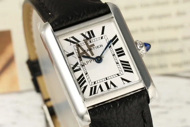 Cartier Tank Steel Blue Dial 29.5mm