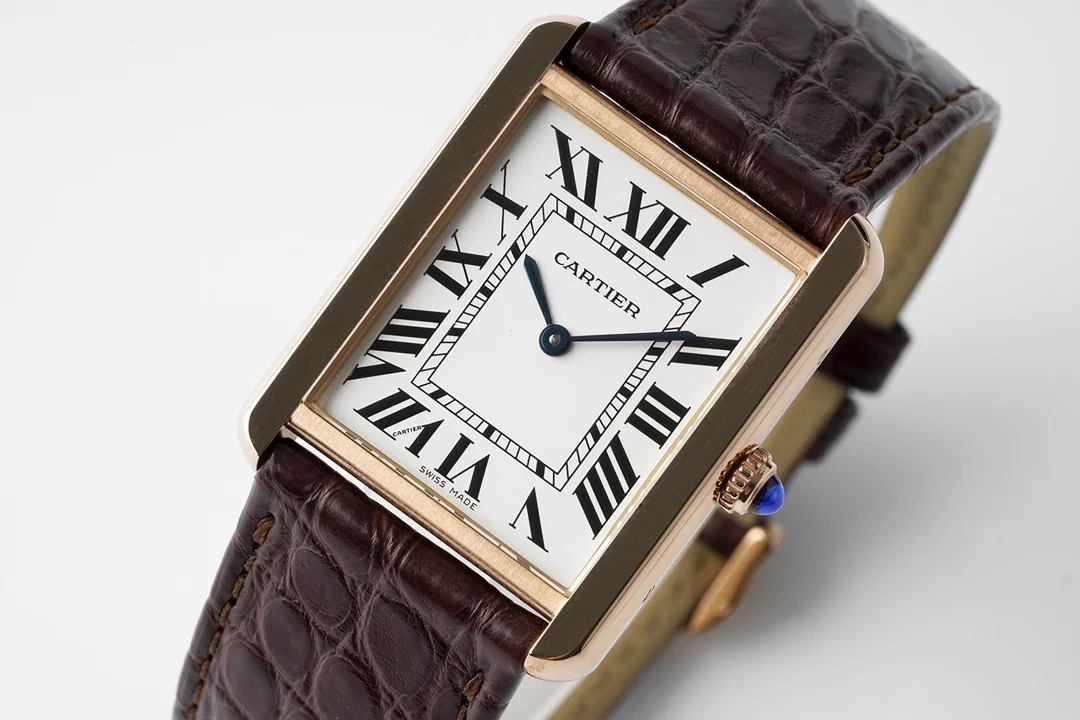 Cartier Tank Yellow Gold — photographed off the sweep