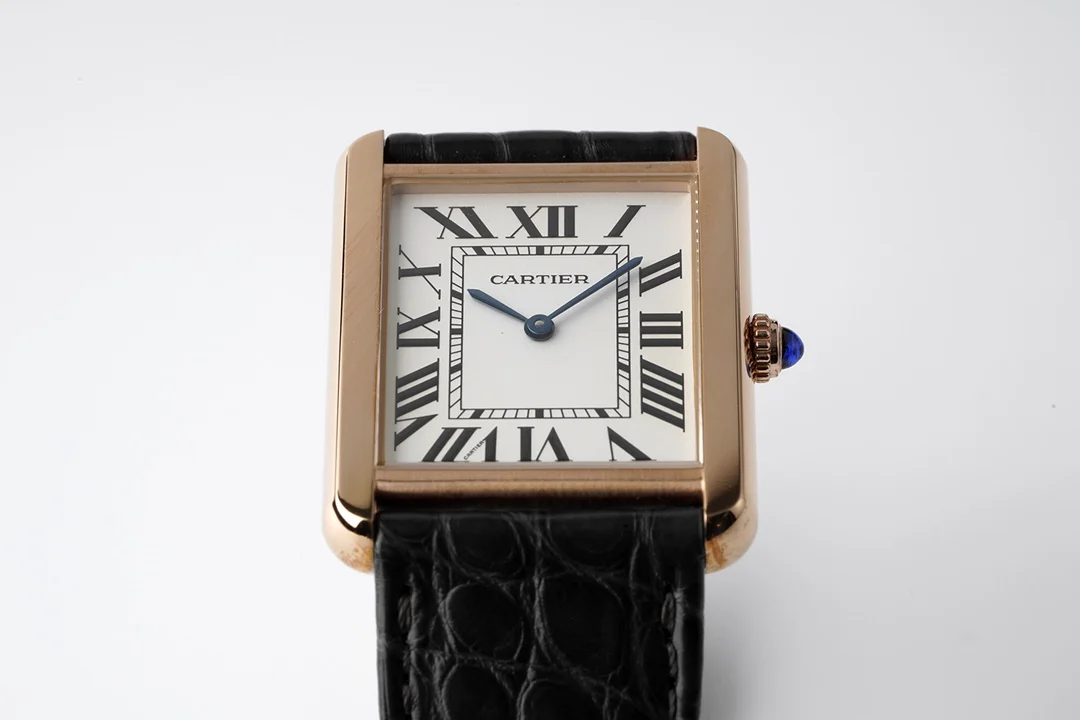 Cartier Tank Yellow Gold — photographed off the sweep