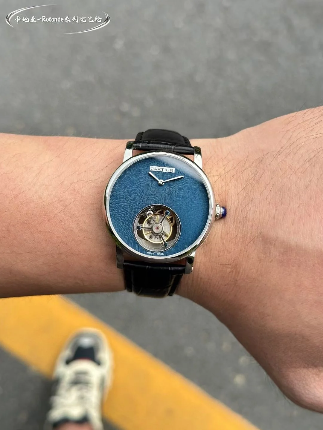 Cartier Tourbillon — photographed off the sweep