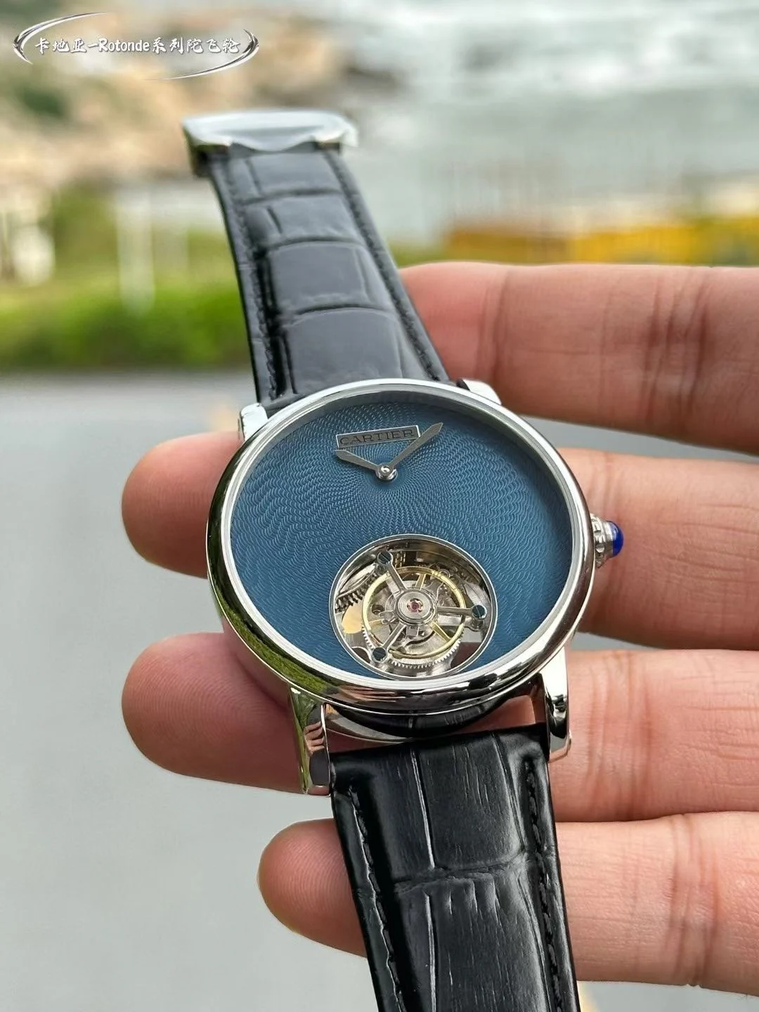 Cartier Tourbillon — photographed off the sweep