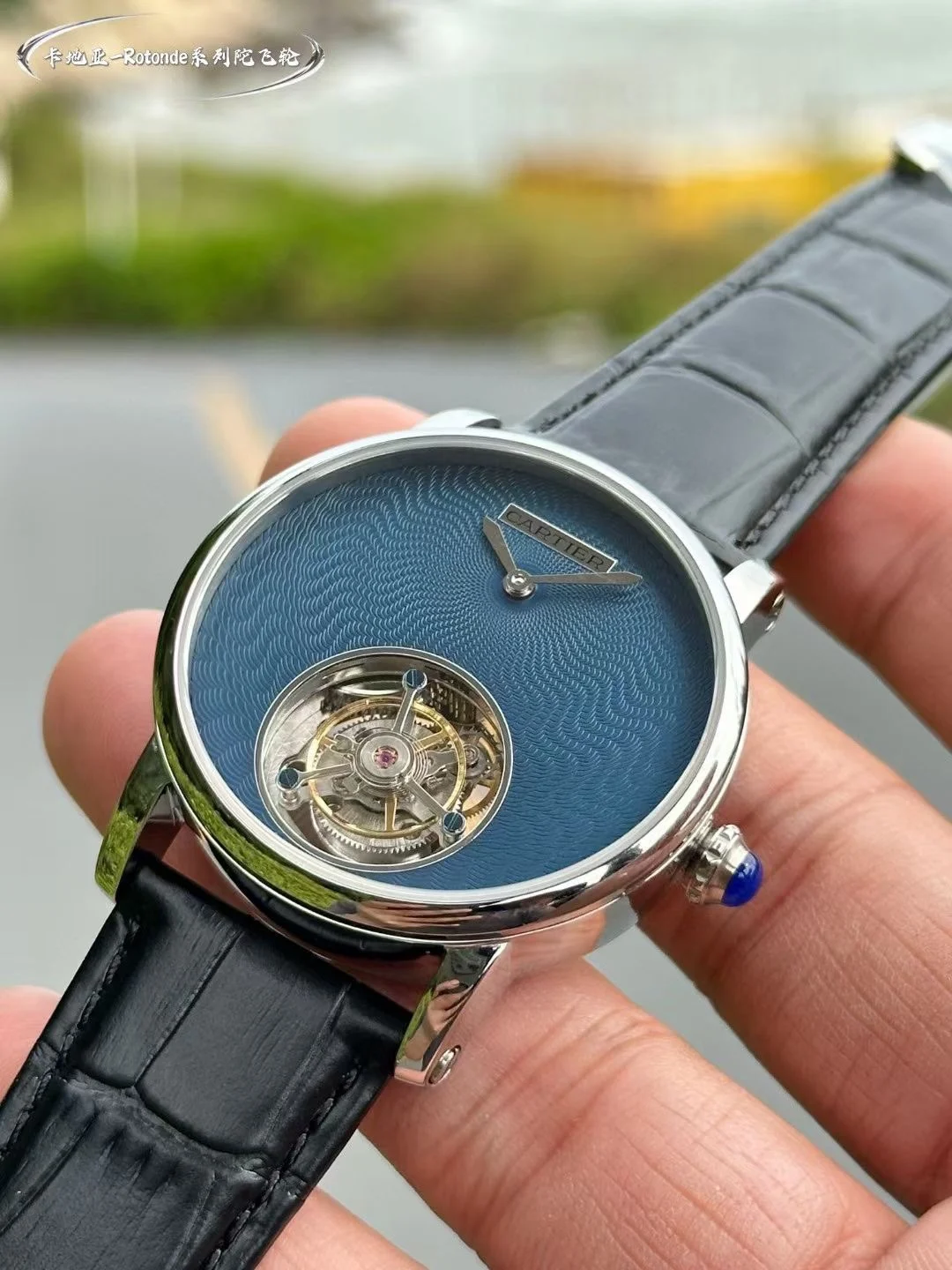 Cartier Tourbillon — photographed off the sweep