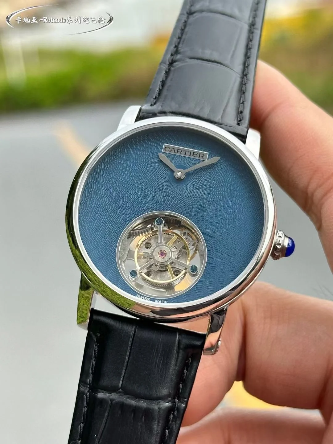Cartier Tourbillon — photographed off the sweep