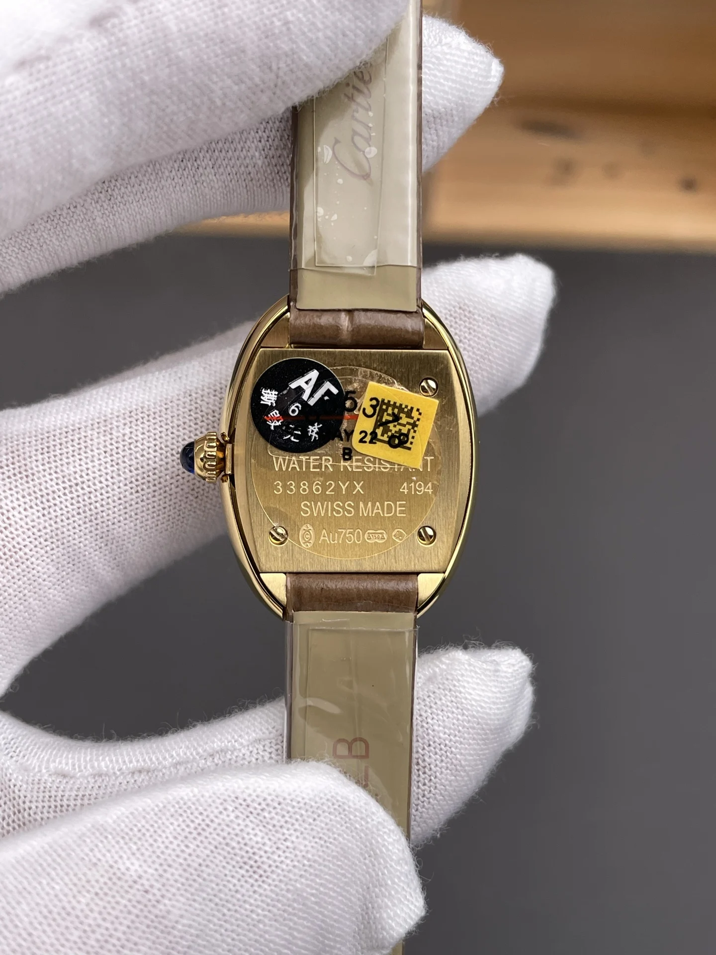 Cartier White Dial — photographed off the sweep