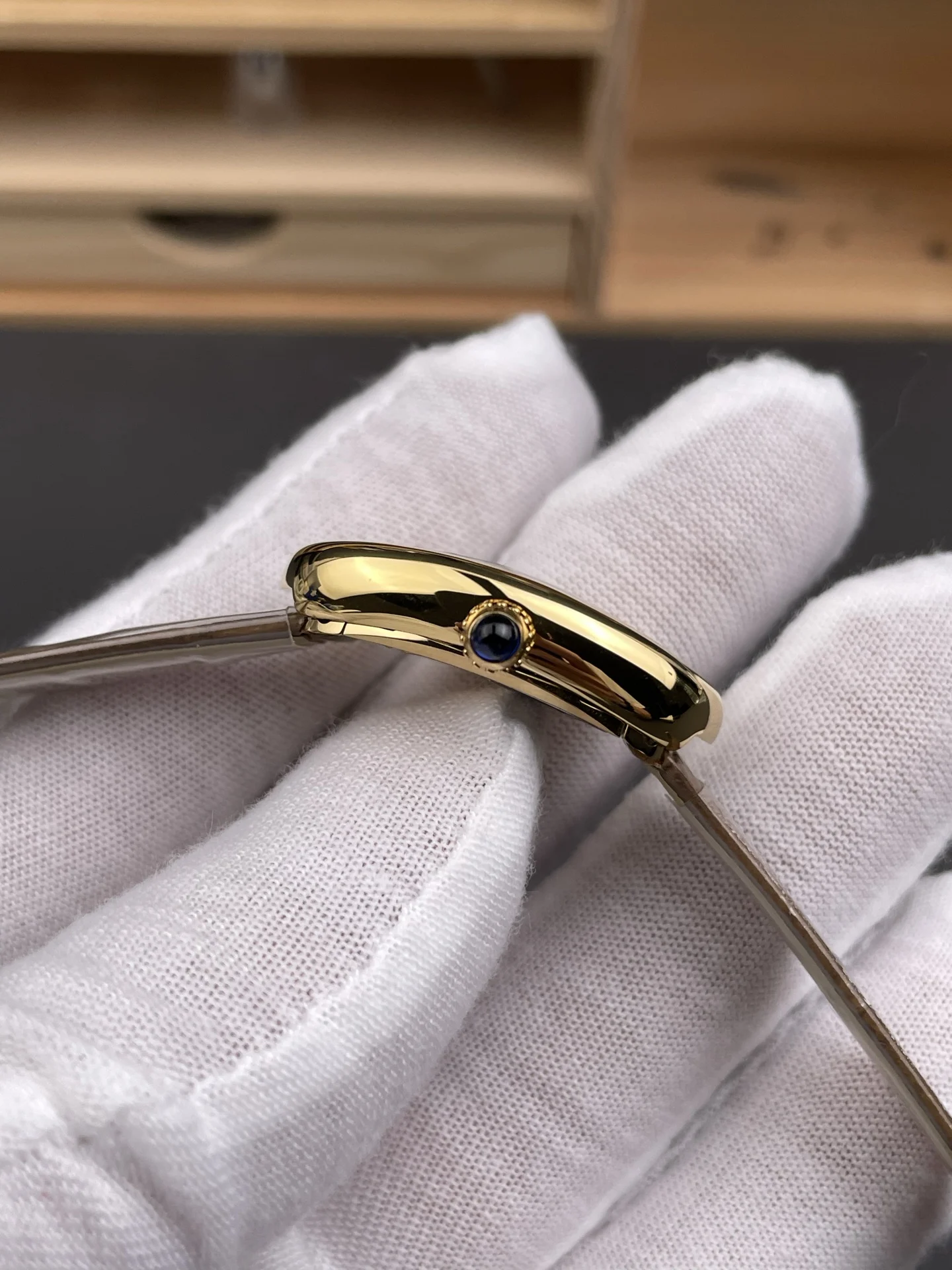 Cartier White Dial — photographed off the sweep