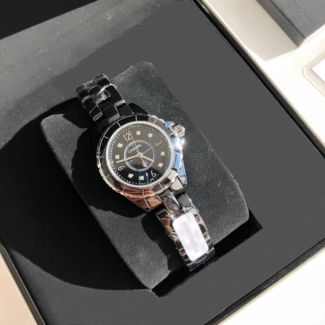 Chanel J12 Ceramic Diamond-Set 29mm — photographed off the sweep