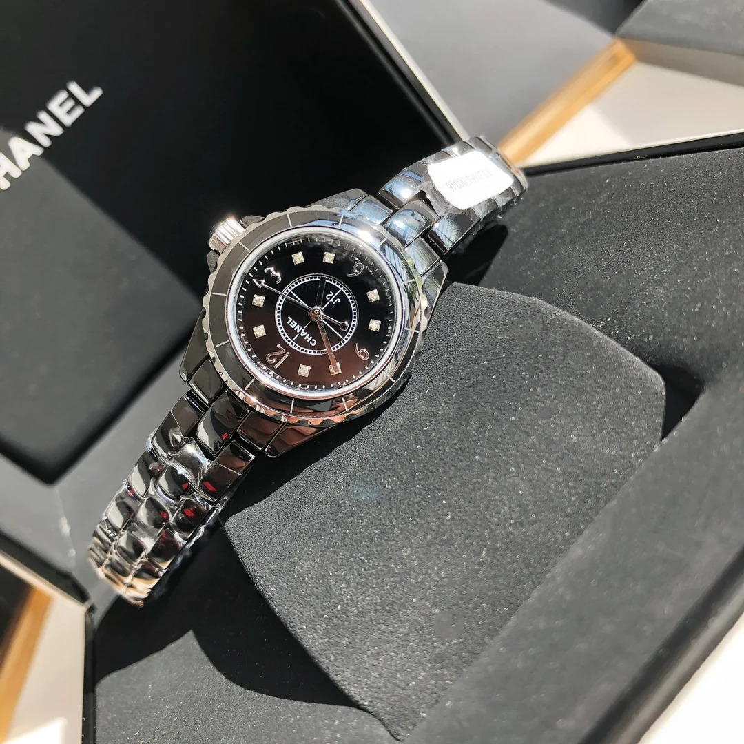 Chanel J12 Ceramic Diamond-Set 29mm — photographed off the sweep