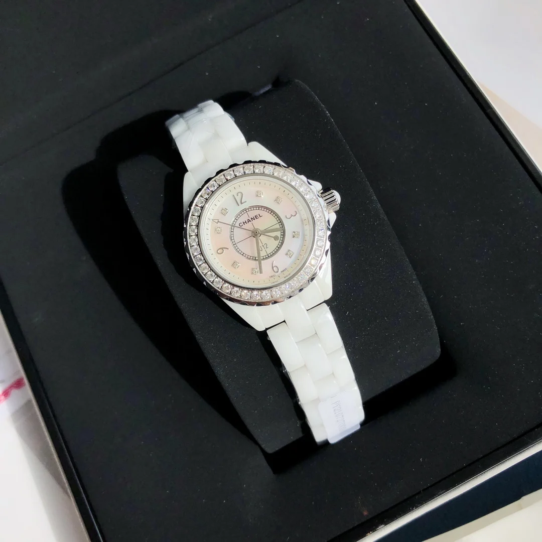 Chanel J12 Ceramic Diamond-Set 29mm — photographed off the sweep