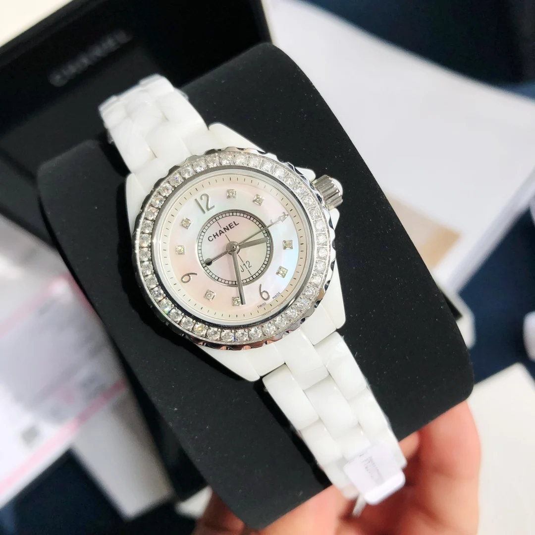 Chanel J12 Ceramic Diamond-Set 29mm — photographed off the sweep