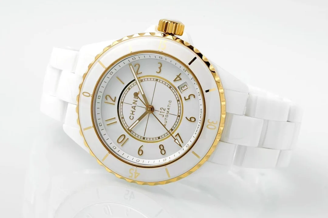Chanel J12 Yellow Gold White Dial — detail