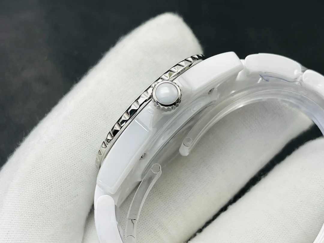 Chanel J12 — photographed off the sweep