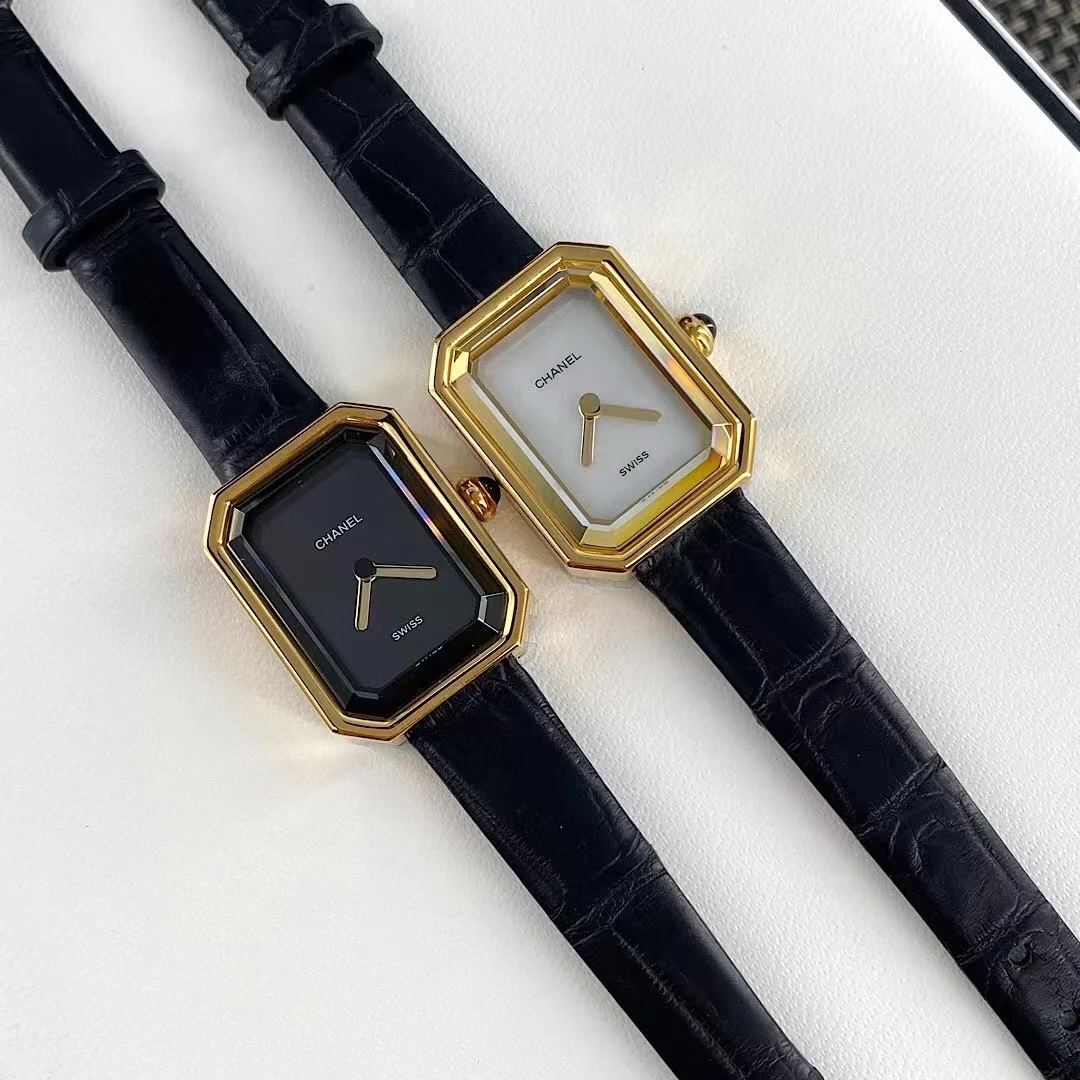 Chanel Première Black Dial Diamond-Set — photographed off the sweep